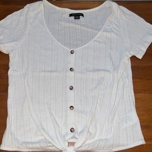 white summer blouse